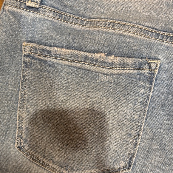 Vervet women’s 29 Wide-Leg Baggy  Distressed Raw Hem Jeans - Picture 7 of 7